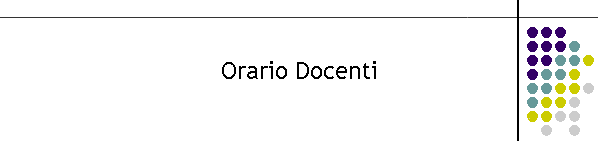 Orario Docenti