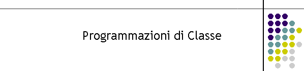 Programmazioni di Classe