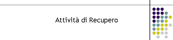 Attivit di Recupero